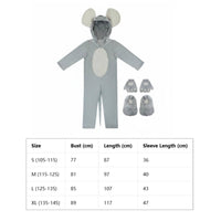 Tail Design Mouse Costume Hooded Mouse Cosplay Suit Gloves Included Rat Costume Warm for Children, Stage Performance, School, Christmas