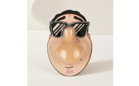Textured Nose-Shaped Stress Toy Squeezable Silicone Press Toy Attachable Skin-Tone Stress Reliever Reusable