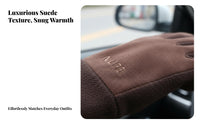 Fleece Lined Suede Gloves Thermal Fleece-Lined Warm Gloves Hand Apparel Soft & Comfortable Hand Apparel Long-Lasting for Driving