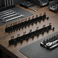 2 Pieces Wall Mount Wrench Organizer Metal for Garage
