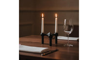 Triangular Candle Holder Modern Candle Holder with Three Cups 3-Arm Candelabra Elegant Stable for Dining Table, Dinner Parties