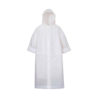 Raincoat Waterproof Hooded Rain Poncho Translucent for School Commute, Toddlers