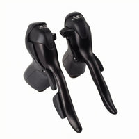 Combined Gear Brake Levers Aluminum Bike Chassis Shifter Brake Lever Combo Textured Grip