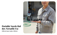 Nozzle Organizer with Carrying Loop Portable Nozzle Holder with Buckle for Mobile Cleaning Sets