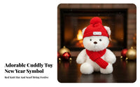 New Year Character Teddy Cute Design Stuffed Teddy Gift-Ready Packaging Stitched Nose for Children, Company Events