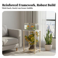 Multi-Tier aquatic aquarium Rack sturdyDuty aquatic habitat Stand Easy Assembly for Homeowners