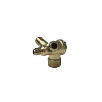 Zinc Alloy V Type Compressor Valve Threaded Compressor Check Valve Tool Part Brass for Technicians, Mechanics, Workshop, Garage