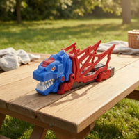 Dinosaur Car Track Toy Manual Dinosaur Race Track Set Imaginative for Children