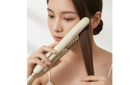 Scalp-Lifting Volumizing Iron Smooth Straightening Iron with Curved Plate Less Frizz Hair Straightener with Suspended Plate for Home