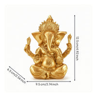 Ornate Deity Figurine Traditional Elephant Figurine Carved Elephant Statue Decorative for Desk, Shelf