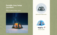 Outdoor Camping, Ice Fishing Tent, Fiberglass Frame Shelter