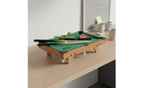 Pool Table Miniature Design Kids Pool Table Toy Improves Hand-Eye Coordination Tabletop Billiards Game for Home