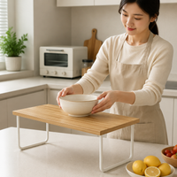 Under Sink Storage Rack, Reinforced Metal Rack, 6-Piece Set, Kitchen Storage, Gap Storage, Side of Refrigerator Storage