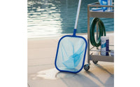 Easy Scoop Rim Pool Cleaning Net Lightweight Swimming Pool Skimmer Net Long-Lasting Deep Mesh Foliage Skimmer Heavy Duty for Spa, Pond