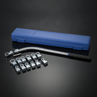Engine Timing Belt Tensioner Wrench Multi-Adapter Timing Belt Tensioner Wrench Curved Pulley Spanner for Home Mechanics