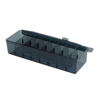 7 Divider Boards Acrylic Card Storage Box Removable Dividers Clear-Lid Card Box