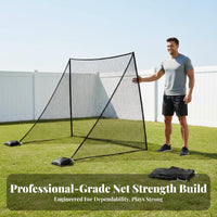 2 Pieces Multifunctional Golf Side Net Indoor and Outdoor Use Golf Barrier Net Thickened Edges Sports Training Equipment Versatile for Athletes, Professional Players, Beginners, Garage, Home, Practice Field