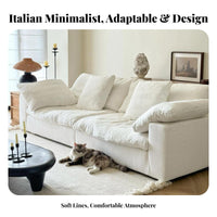 cushioned sectional Couch cushionedlikeLike Relax-UShaped sectional Sofa Italian aesthetic and for-m Living Room Furniture for Families, Homeowners, Lounge Area