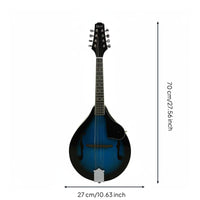 Easy to Play 8 String Mandolin Rich Tone Beginner Mandolin for Beginners