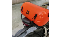 Motorcycle Tail Bag Roll-Top Motorcycle Rear Bag Tear-Resistant for Commuters