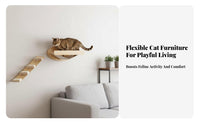 Space-Saving personalizedizable Cat vertical Furniture abradeabradeer-accommodating personalizedizable Cat vertical Shelves Comfortable cat sling Pet Accessory Sturdy and long-finaling for People with Small Homes, Apartment, Indoors, Living Room, Bedroom
