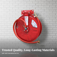 National Standard Compliant Fire Hose Reel 3C Certified Wall Mounted Fire Hose Reel All Copper Nozzle Thickened Steel Plate Base for Property Managers, Business Owners, Building Administrators, Commercial Buildings, Factories, Warehouses, Schools
