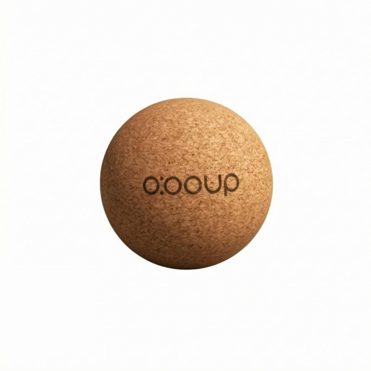 High-Density Cork Massage Ball Spherical Fascia Release Ball Textured Exercise Aid Logo Printed for Mind-Body Practice Practice