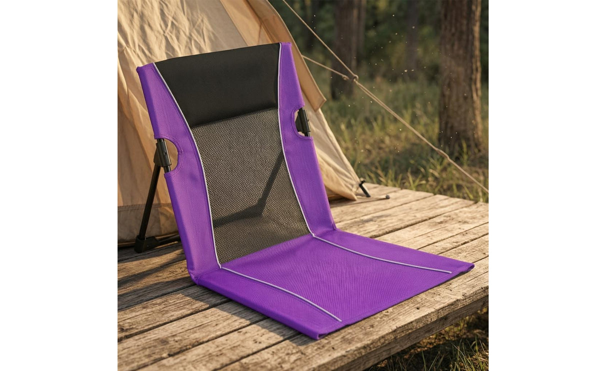 Mesh Back Floor Chair Carrying Bag Folding Floor Chair Lightweight