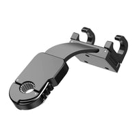 Hook with Foldable Arm Compact Headrest Hanger with Double Hooks Space-Saving Back Hook for Commuters, Families, Road Trips