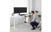 Hanging Computer Case Holder Space Saving Under Desk Mount Easy Installation Adjustable Computer PC Enclosure Bracket for PC Setup