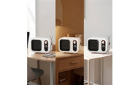 Desktop Desk Fan and Heater Combo Personal Portable Fan Heater Compact for Students