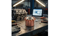 Model CHY-1518-12 Copper Rotary Commutator Hooked Tabs Segmented Commutator Wear-Resistant Mechanical Component Easy to Install