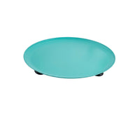 Metal Tray with Feet Low-Profile Decorative Metal Tray for Countertop