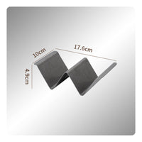 6 Pieces Retro Design Stainless Steel Taco Holder Rust-Resistant Metal Taco Stand Easy to Clean Food Serving Tool Sturdy