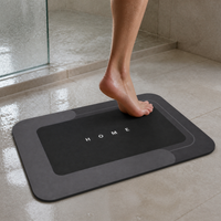 Diatomaceous Earth Bath Mat Set - Non-Slip, Quick Dry, Super Absorbent Bathroom Rugs