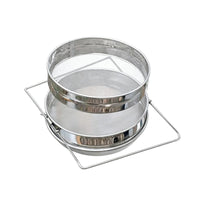 Fine Mesh Double Layer Honey Strainer Heavy Duty Stainless Steel Double Sieve Rust-Resistant Expandable Arm Honey Filter for Beekeepers, Apiary