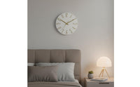 Non-Ticking Modern Silent Wall Clock Easy to Read Minimalist Round Clock Accurate Timekeeping for Living Room, Bedroom, Office
