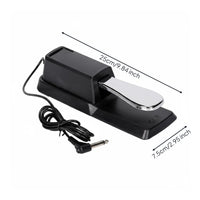 High-Polish Finish Sustain Pedal Electronic Piano Foot Pedal Musical Instrument Accessory for Music Producers