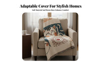 Multi-Purpose Decorative Chair Blanket Soft and Comfortable Patterned Armchair Slipcover Stylish Patterns for Bedroom, Study, Outdoor Picnic