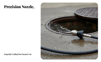 High Pressure Drain Cleaning Nozzle High Pressure Drain Nozzle Pipe Dredging Head for Professionals, DIY Enthusiasts