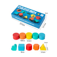 Sorting Box with Geometric Pieces Bright Color Sorting Box Educational Toy Fine Motor Skills Hand-Eye Coordination