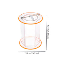 Hexagonal Polishing Barrel High Glass-Like Acrylic Tumbler Drum Stainless Steel Latch Rotary Polisher Barrel for Hobbyists, Workshop, Metalworking