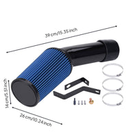Increase Engine Power Cold Air Intake Kit Engine Air Circulation Upgrade Cold Air Intake High-Flow Auto Part Easy Install for Truck Owners, Car Tuning
