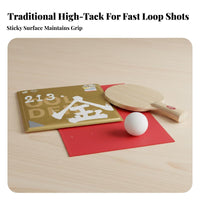 Tacky Racket Sport Pong Rubber High Tackiness Racket Sport Pong Paddle Rubber Sheet Fast Attack Racket Sport Accessory for Competitive Athletes