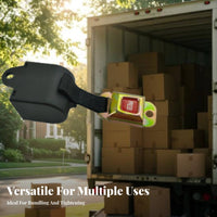 Retractable Pallet Strap Push Button Release Self-Locking Fastening Strap Reusable Automatic Cargo Binder for Truck Drivers, Tradesmen, Factory
