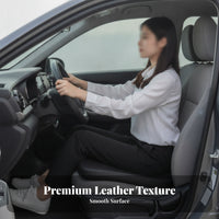 Raised Back Wedge Booster Cushion Perforated Car Seat Booster Cushion Breathable Auto Seat Pad Sewn Seams