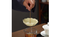 Umbrella Tea Strainer Dishwasher Ceramic Tea Strainer Non Glaze Teaware for Home