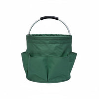 Textile Tool Tote Multiple Pockets Foldable Tool Carrier Large Capacity Foldable Supply Tote for Electricians, Gardeners, Job Site, Car Trunk
