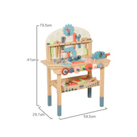 Wooden Tool Bench Colorful Children's Tool Bench Educational Pretend Play Workbench for Classroom