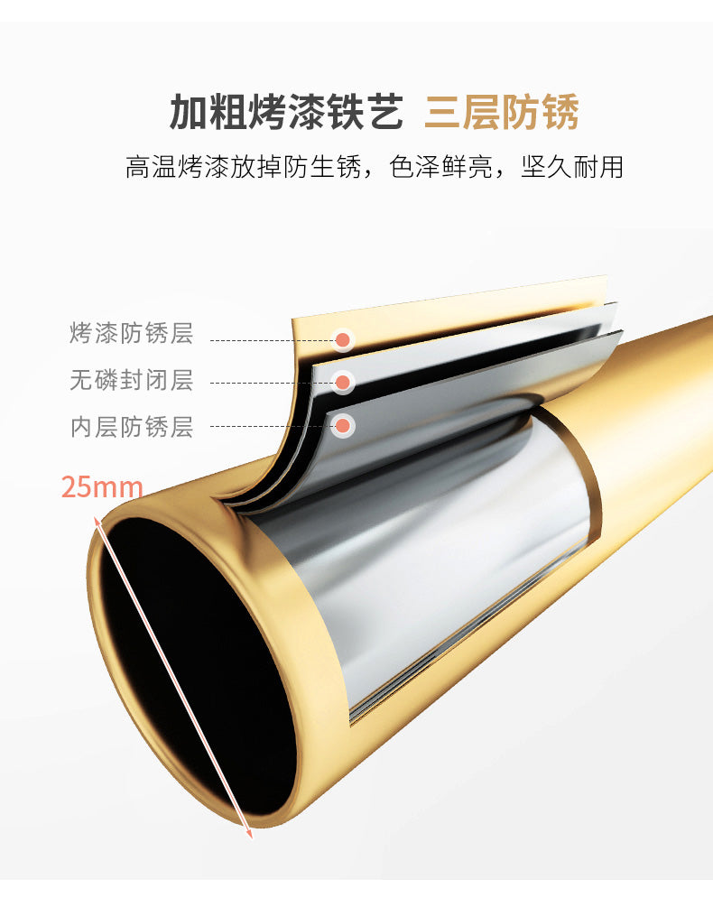 亚克力衣帽架卧室落地家用可移动衣服架子奶油风衣架脏衣篓挂衣架
